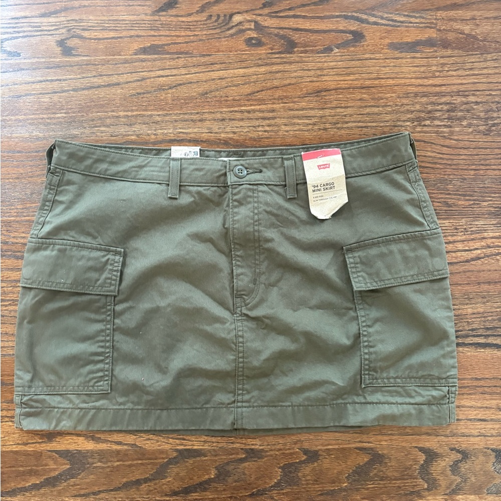 Levi's 94' Green Cargo Mini Skirt y2k new with tag 32